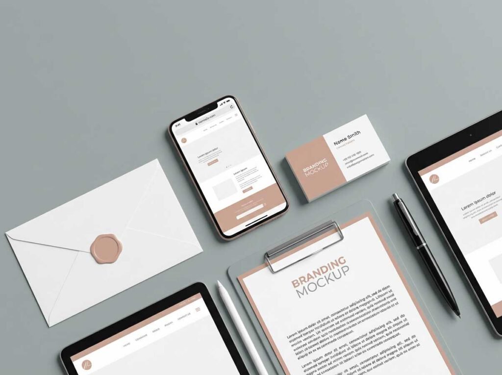 Ireland web design and branding essentials package with logos, digital, and stationary assets